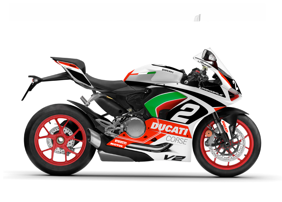Ducati Panigale V2 - Shot V1 - White Bike
