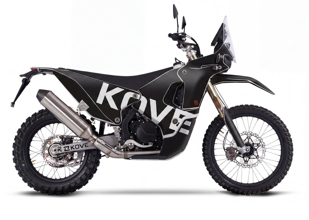 BLACK V1 - KOVE 450 RALLY| MOTORCYCLE GRAPHIC KIT