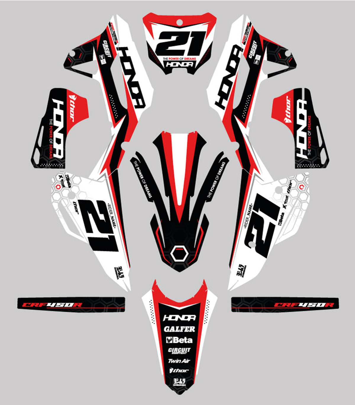 Honda MX V3 - Full Kit